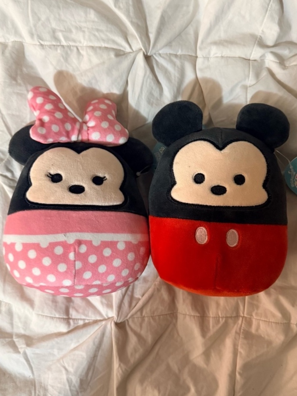 Disney Mickey and Minnie Plush Squishmellow Bundle